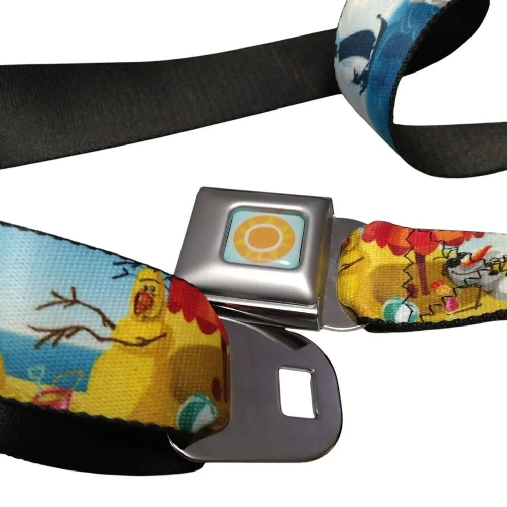 Buckle Down Disney Frozen Olaf Seatbelt Belt Adjustable Colorful  24-38 Inch
